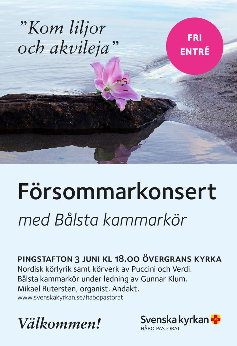 Försommarkonsert på pingstafton!